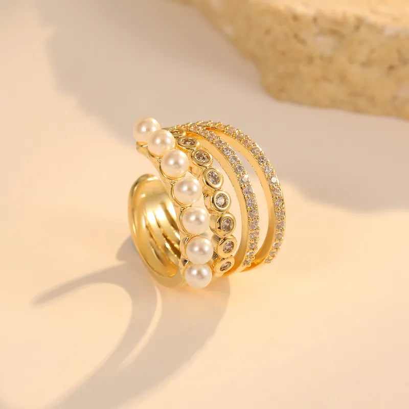 14K Gold Plated | Pearl Earring Cuff