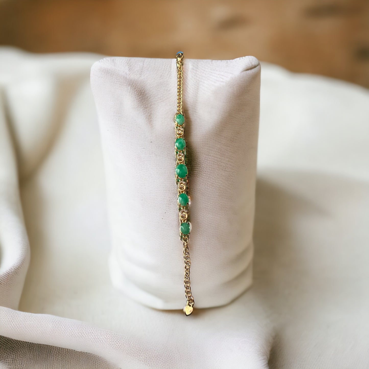 18K Gold Plated | Jade Stone Bracelet